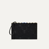 PLP |The Wristlet in Black Carnation, shown from the front.