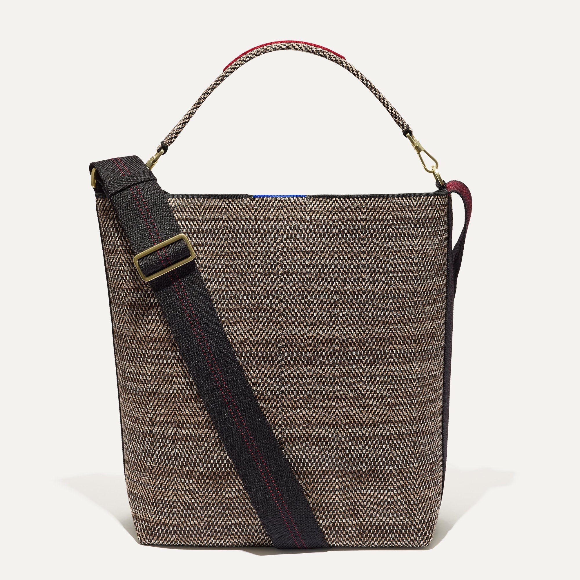 The Bucket Bag - Cacao Herringbone
