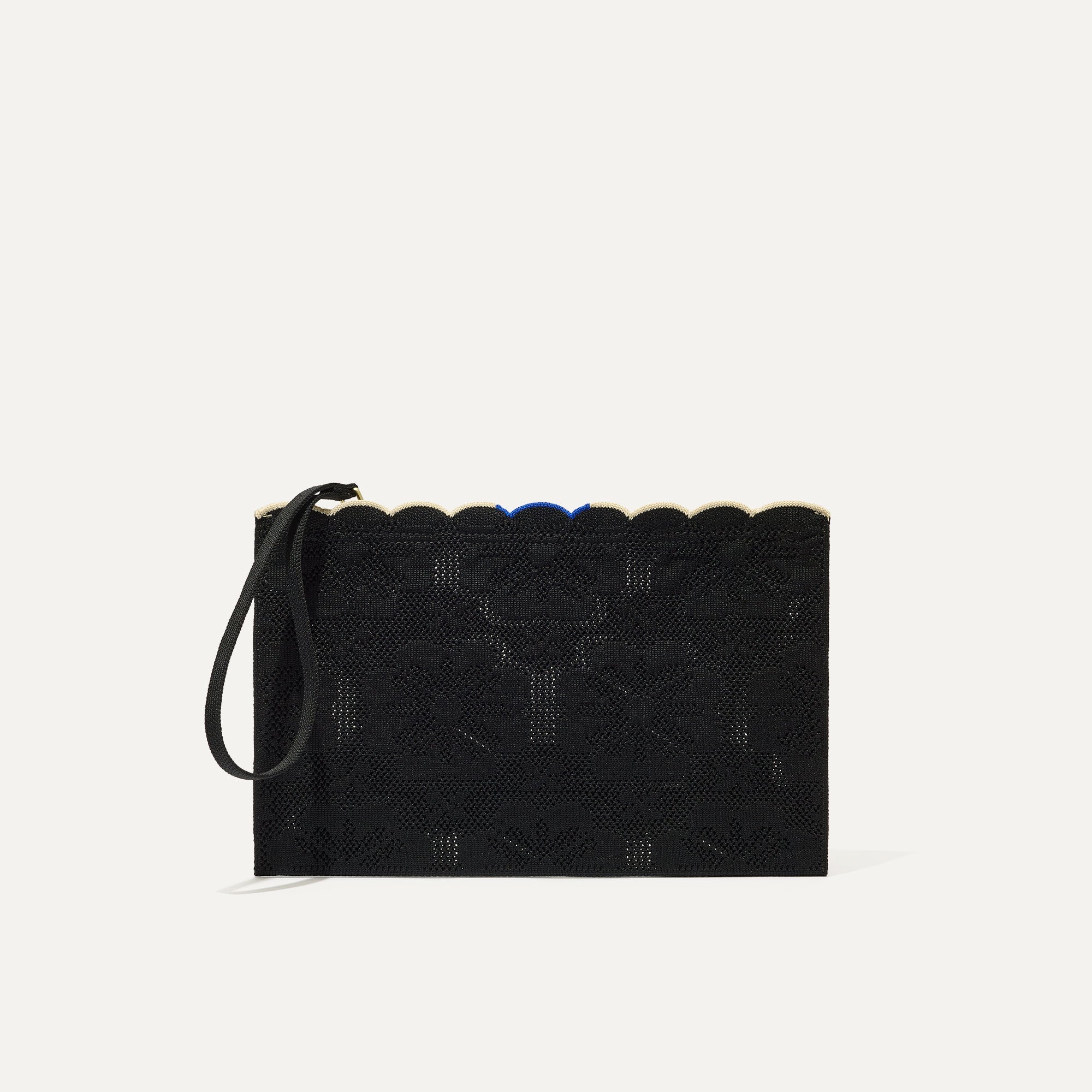 PLP |The Wristlet in Black Carnation, shown from the front.