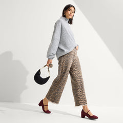 The Mary Jane Heel - Wine Red