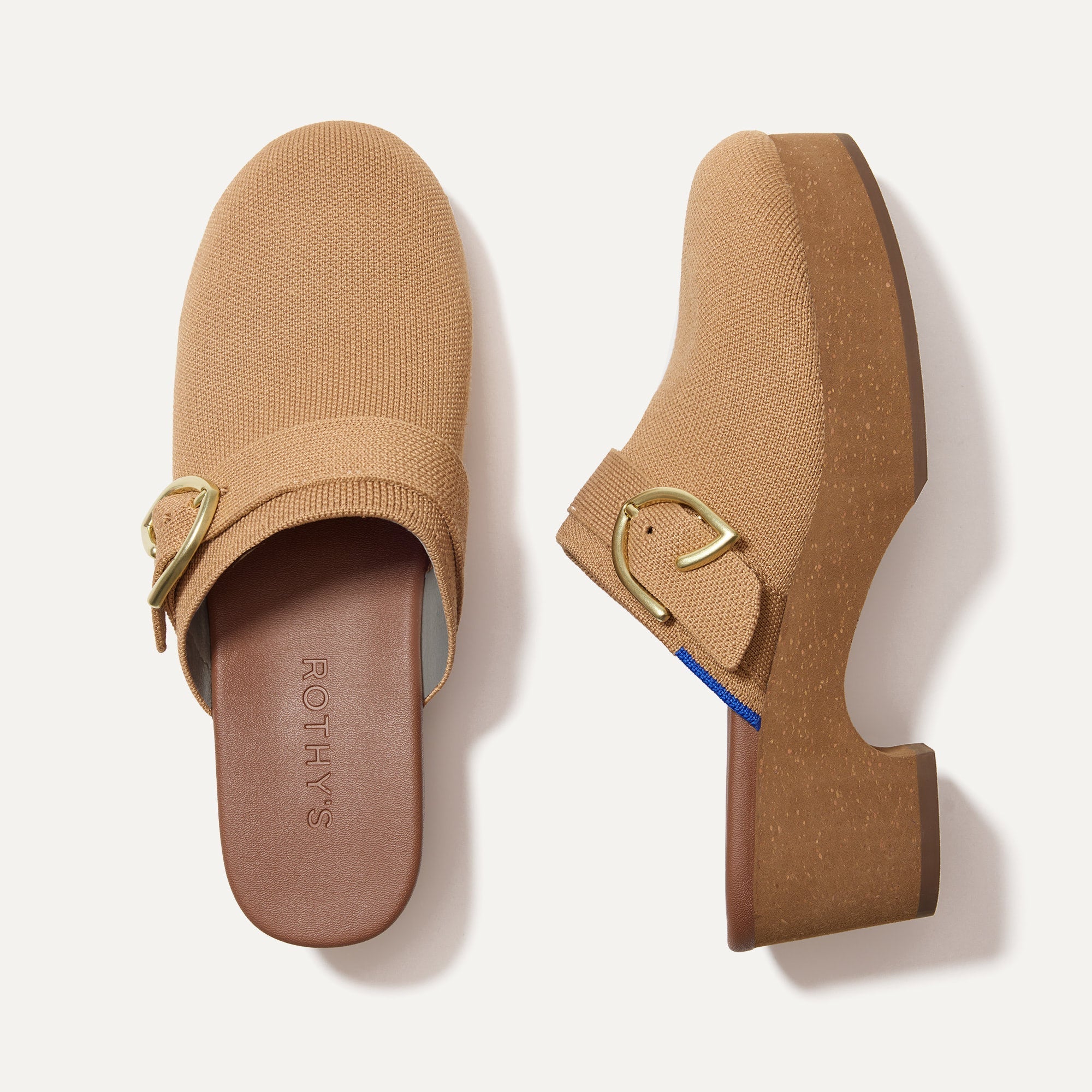 The Classic Clog in Butternut shown from the top.