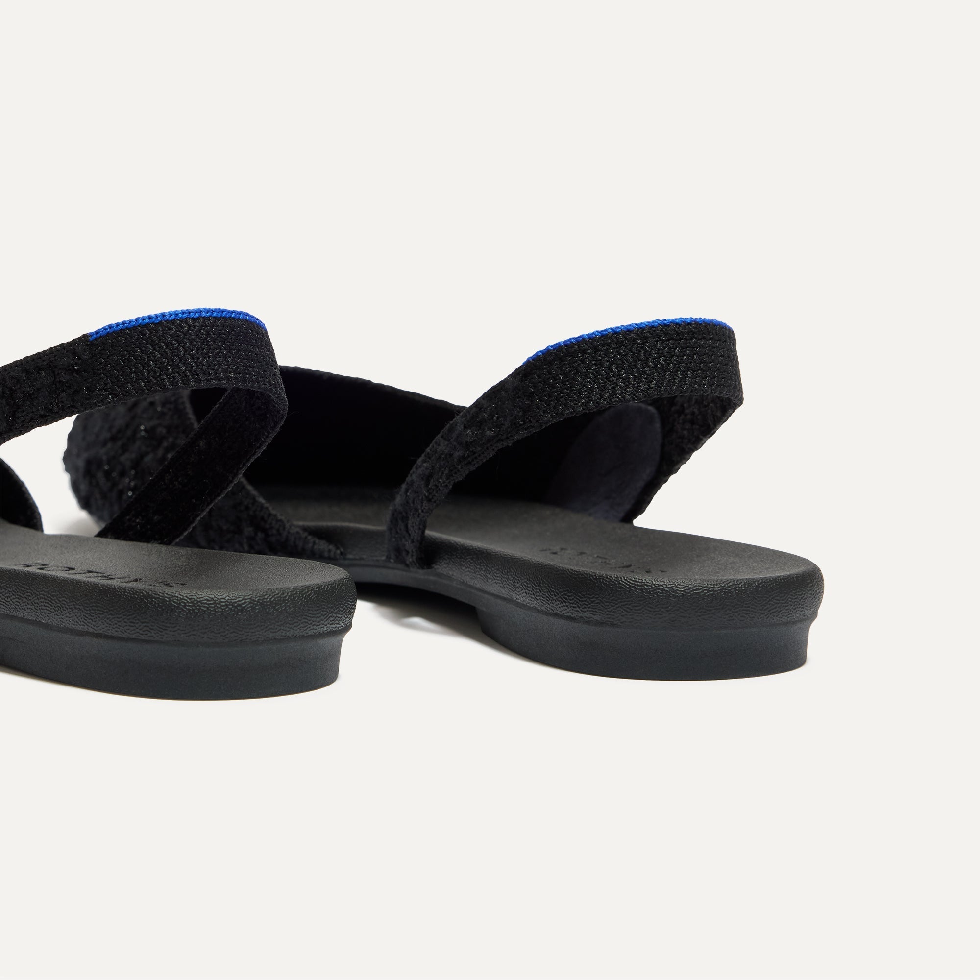 The Almond Slingback - Black Bouclé