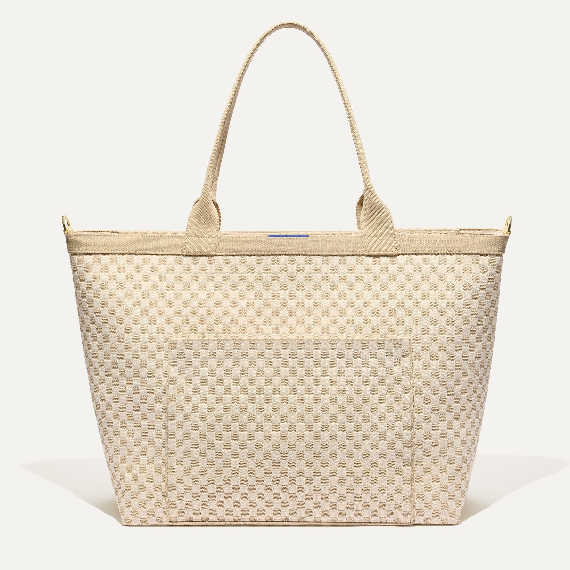 The Zip Travel Tote - Parchment Basketweave