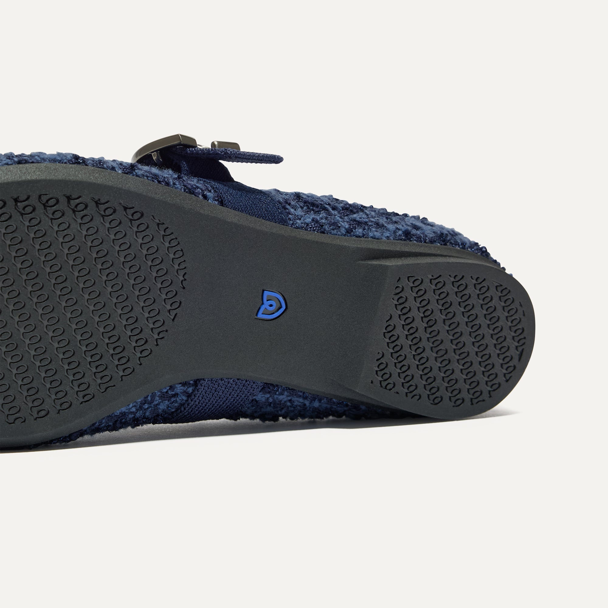 The Max Buckle Mary Jane - Blue Tweed