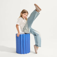 Alternate view of a child wearing The Kids Clog in Dove.