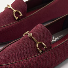 The Double Bit Loafer - Deep Maroon