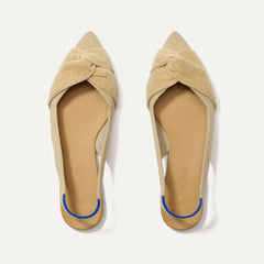 The Twist Point Slingback - Brioche