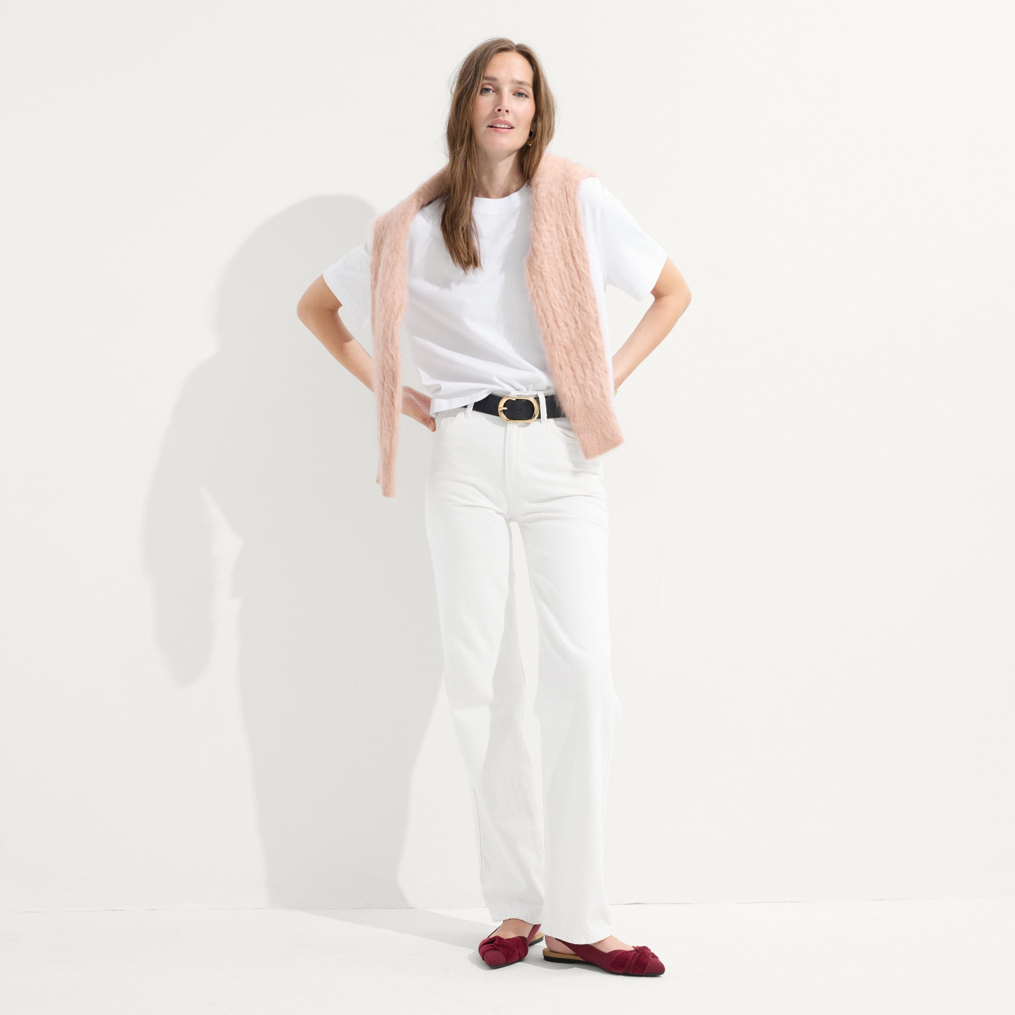 The Twist Point Slingback - Cabernet