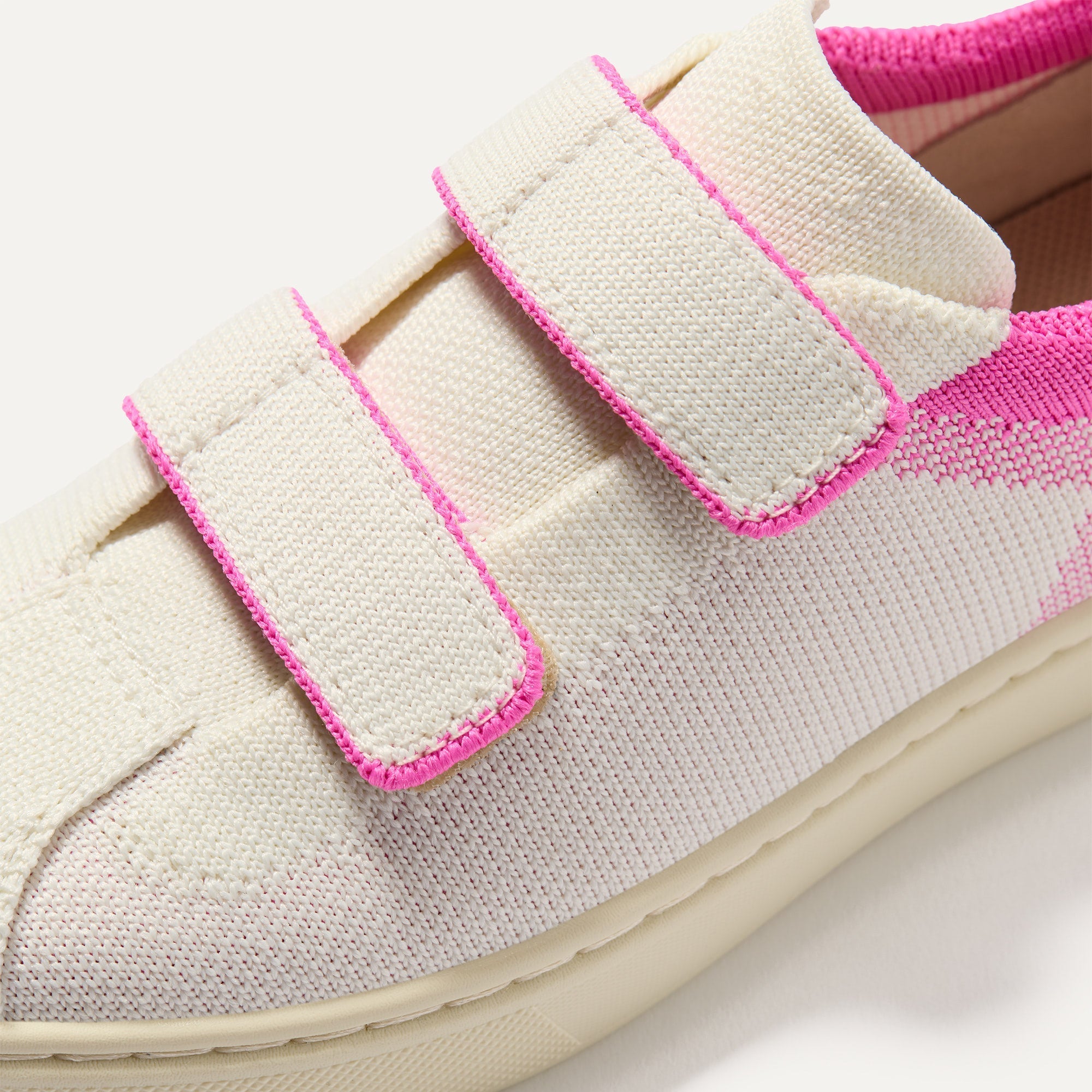 The Kids Strap Sneaker - Pink Taffy