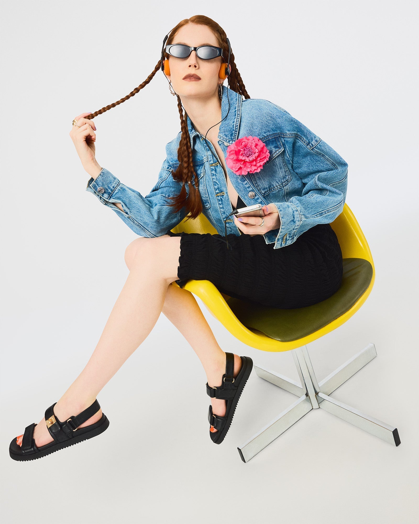 MONA BLACK LEATHER