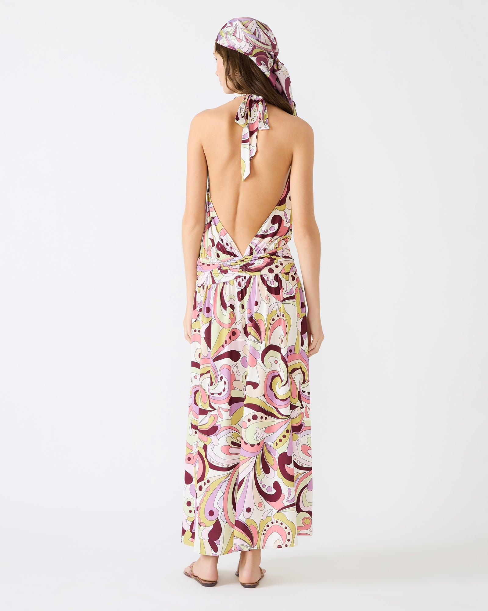 GALA DRESS PETAL PAISLEY