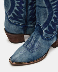 ALBANY DENIM FABRIC WIDE CALF