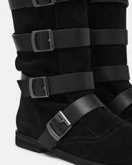 INDIO BLACK SUEDE