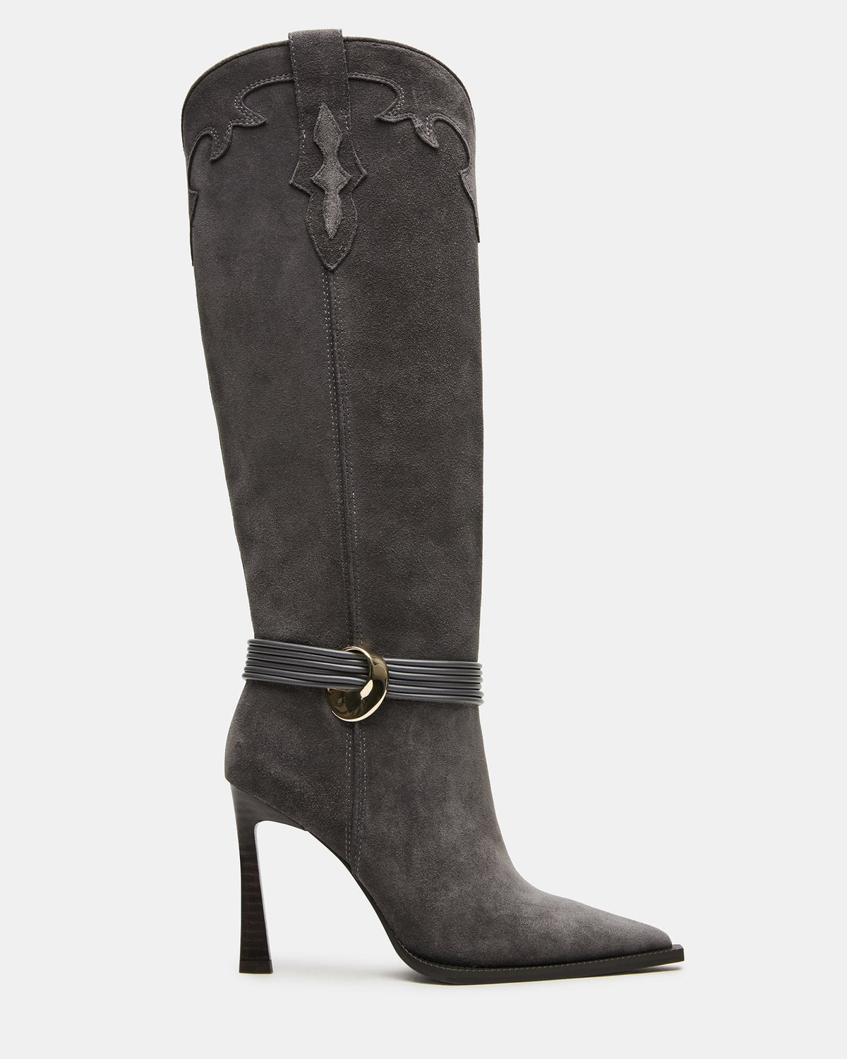 KYNDALL GREY SUEDE